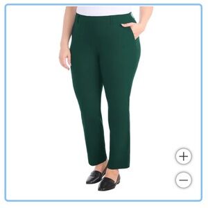 Hilary Radley Forest Green Pull-On Pant